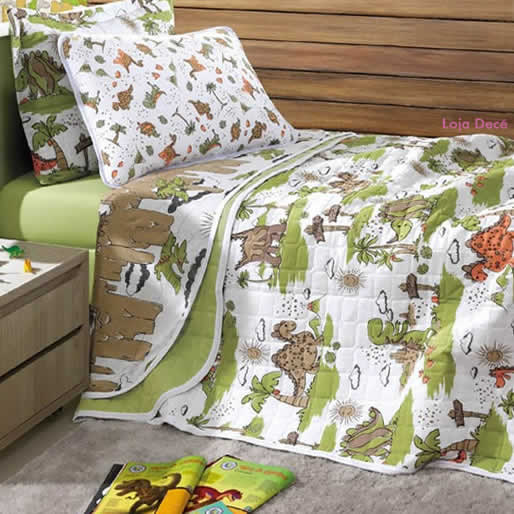 Jogo de Cama Infantil Dinossauros